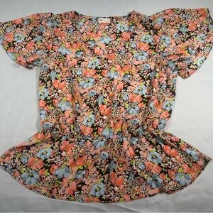SO Multicolor Floral Women's Blouse